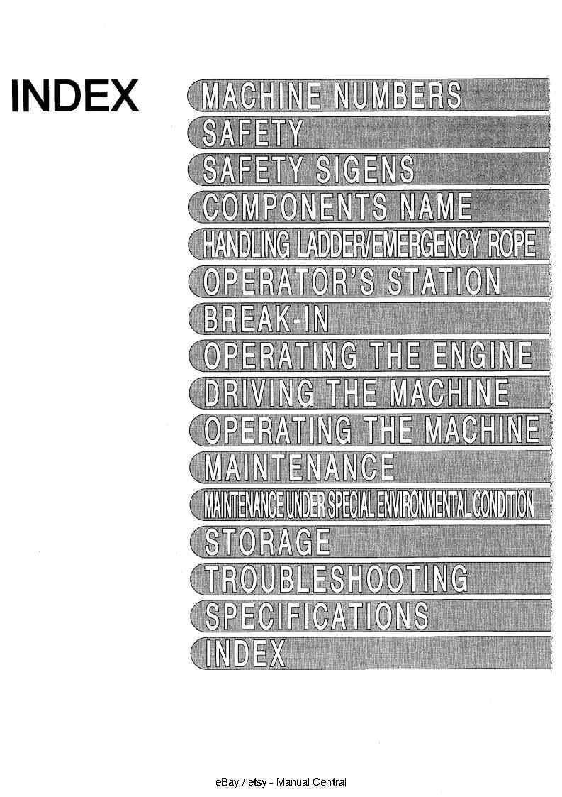 Hitachi EX5500-5 Operators Manual - Hydraulic Excavator