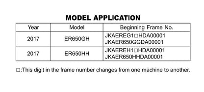 Kawasaki 2017 Z650 ABS Workshop Service Repair Manual