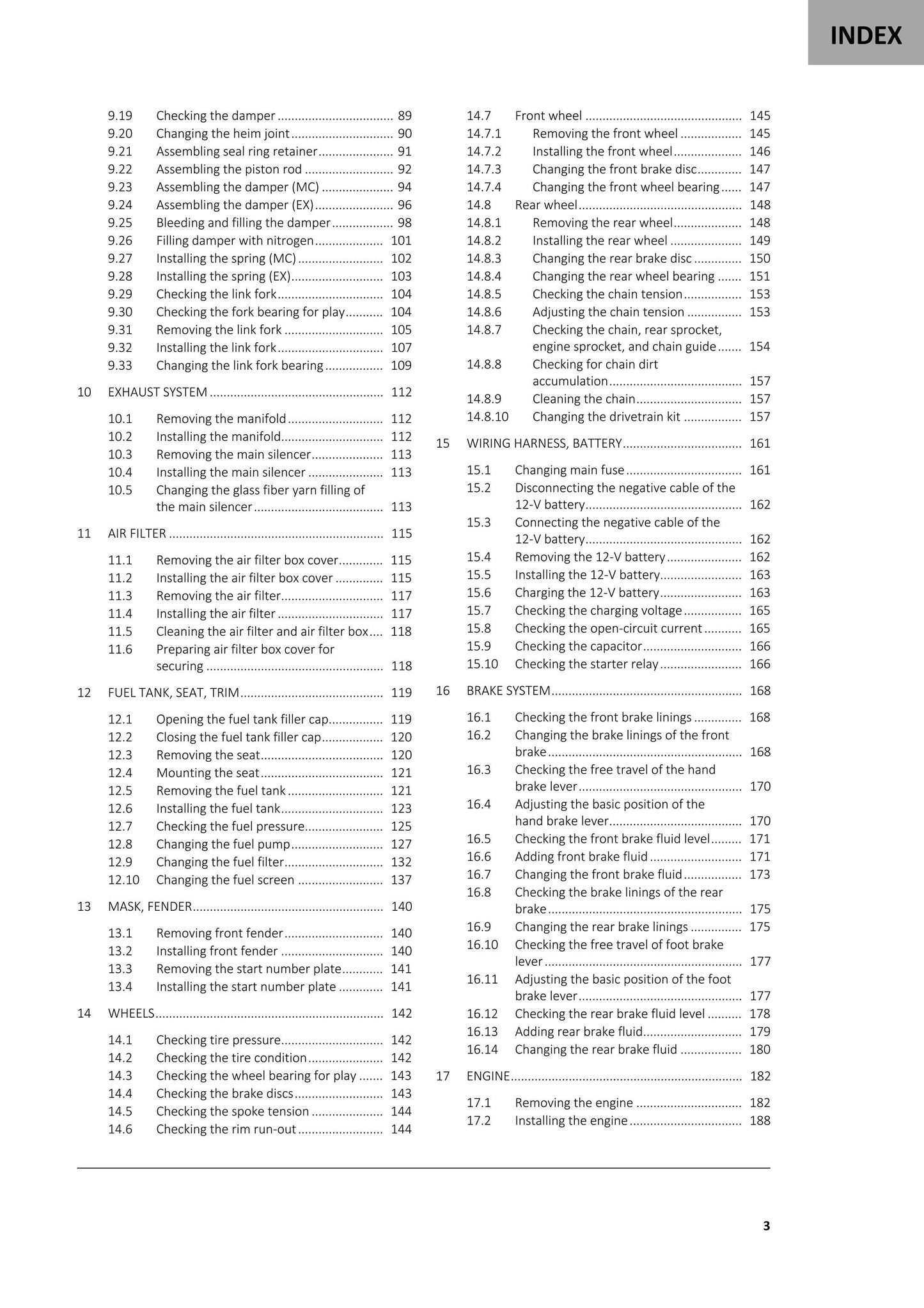 Gasgas 2021 - MC EX 450F - Workshop Service Repair Manual