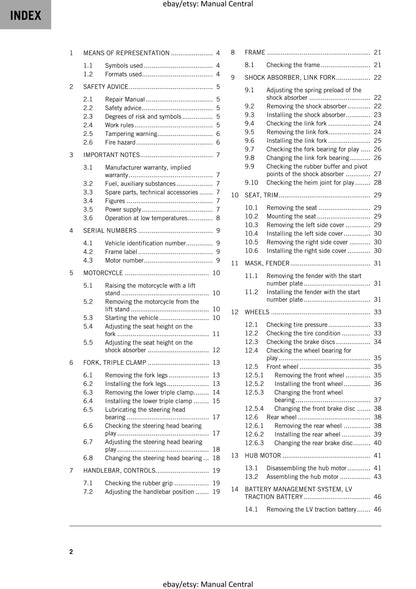KTM 2024 - Sx-e 2 - Service Workshop Repair Manual