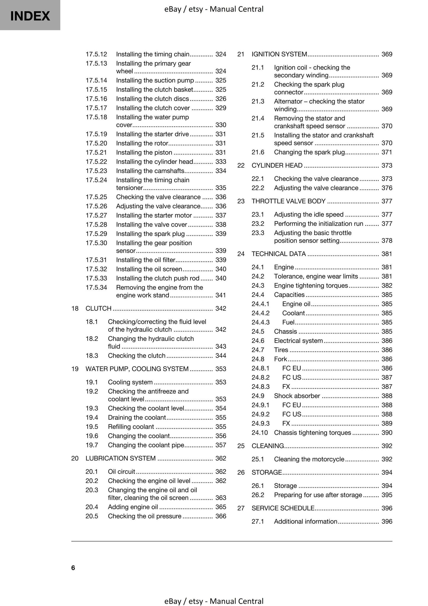 Husqvarna 2022 - FC FX 350 - Service Workshop Repair Manual