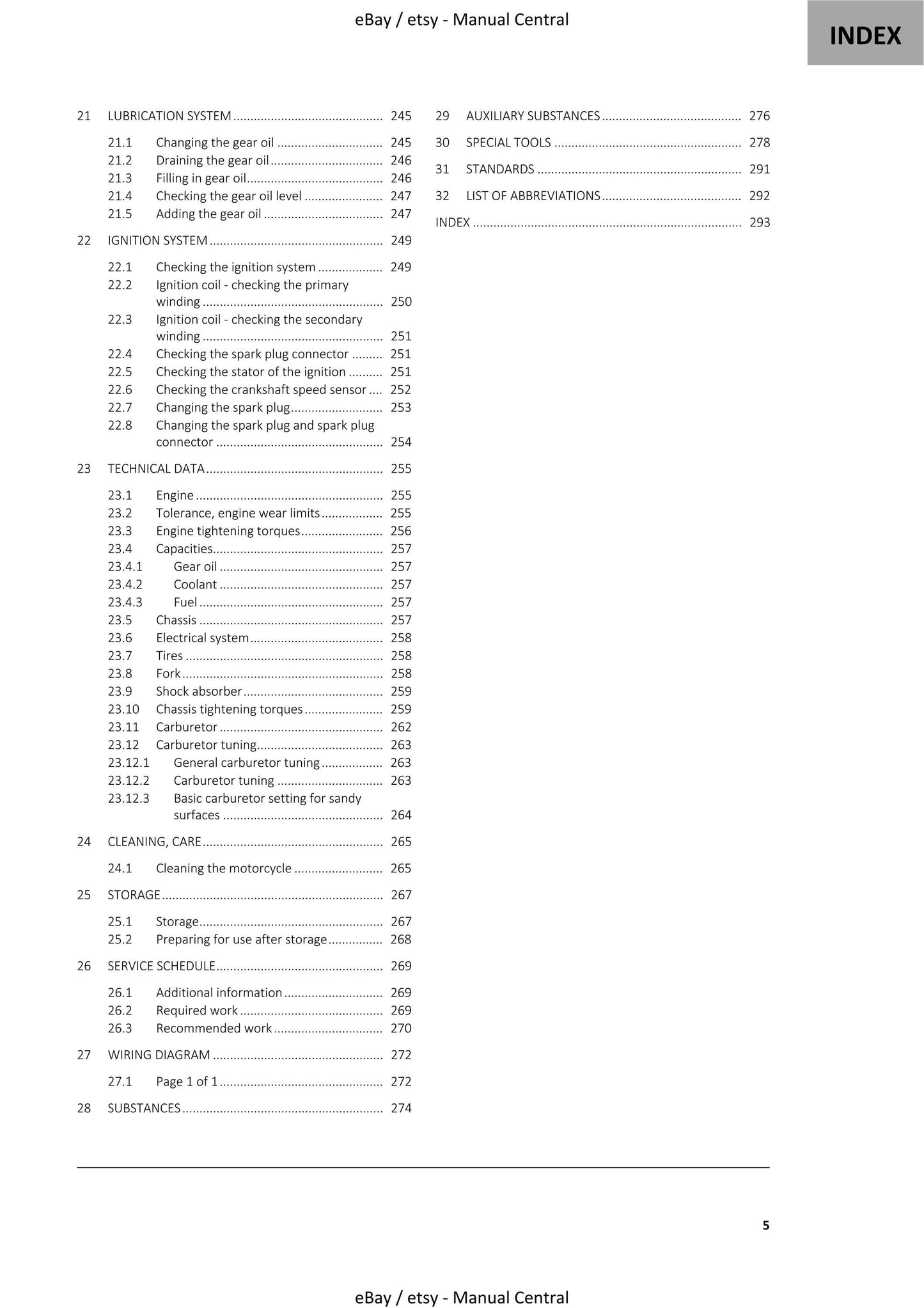 GasGas 2023 - MC 250 - Service Workshop Repair Manual