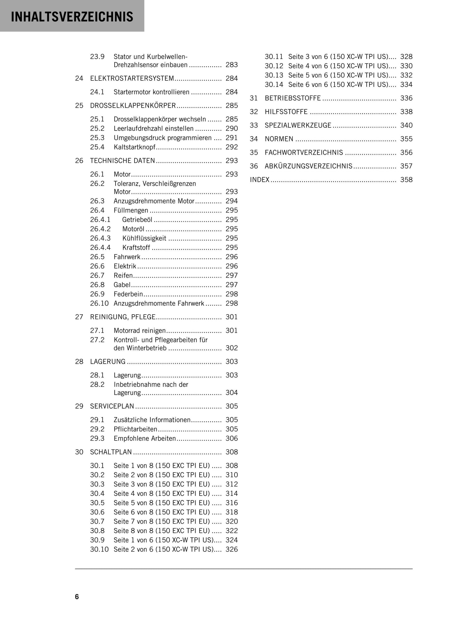 German Language - KTM 2020 - 150 Exc Xc-w Tpi - Reparaturanleitung - Service Workshop Repair Manual
