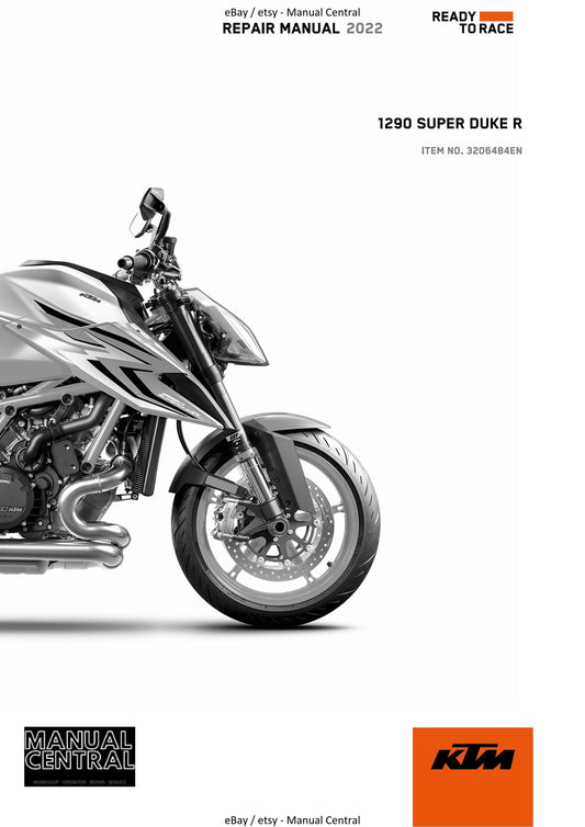 KTM 2022 - 1290 Super Duke R - Service Workshop Repair Manual