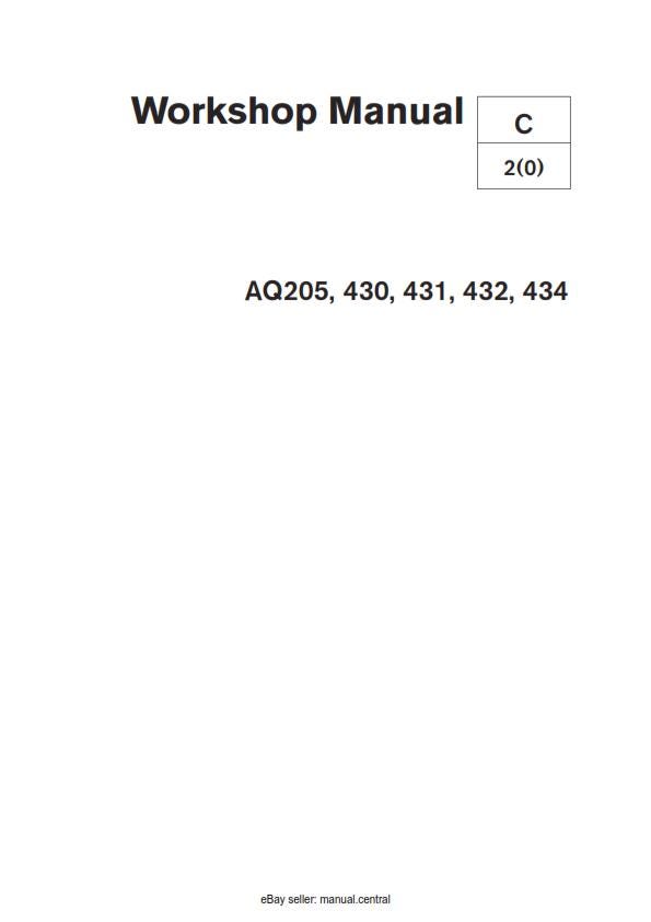 Volvo Penta - AQ205 430 431 432 434 - Workshop Service Repair Manual