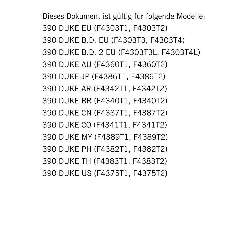 German Language - KTM 2020 - 390 Duke - Reparaturanleitung - Service Workshop Repair Manual