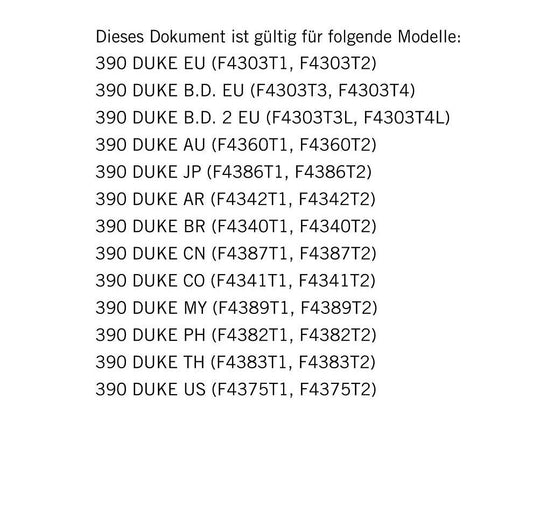 German Language - KTM 2020 - 390 Duke - Reparaturanleitung - Service Workshop Repair Manual