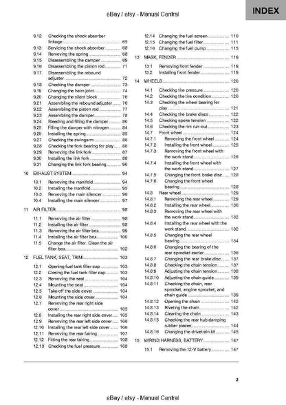 Husqvarna 2022 - 701 Enduro Eu edition - Service Workshop Repair Manual