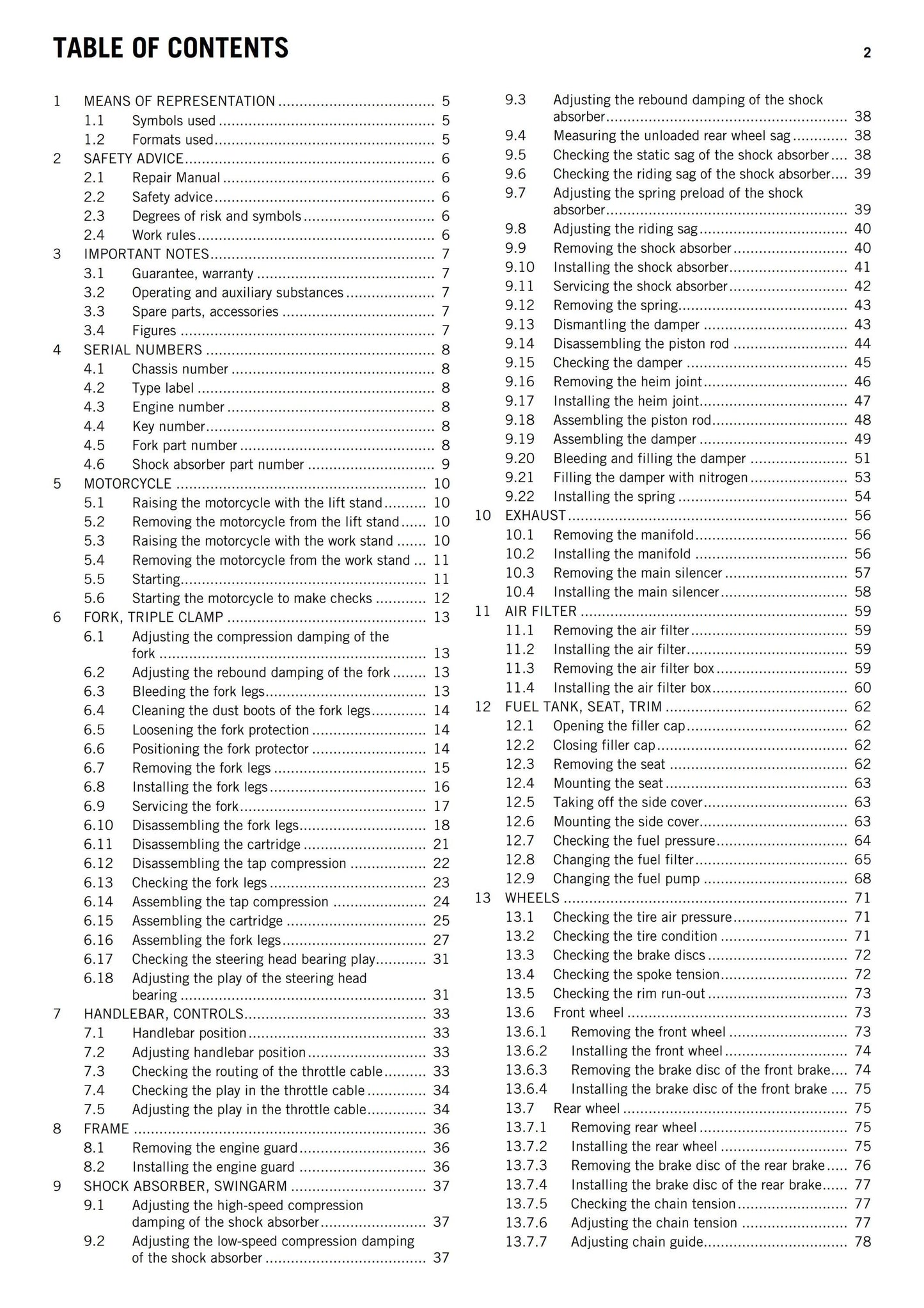 KTM 2013 - 690 Enduro R - Eu Aus Uk Usa - Workshop Service Repair Manuals