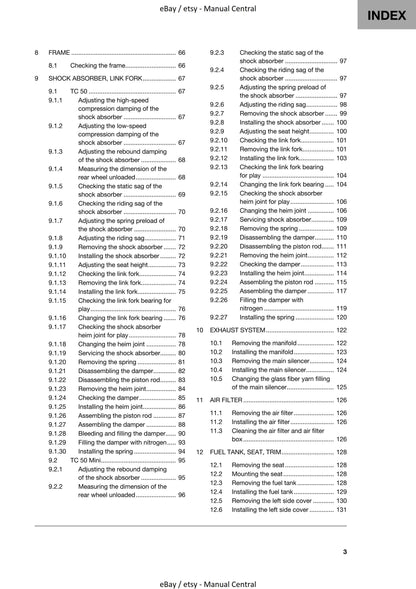 Husqvarna 2019 - TC 50 Mini - Workshop Service Repair Manual
