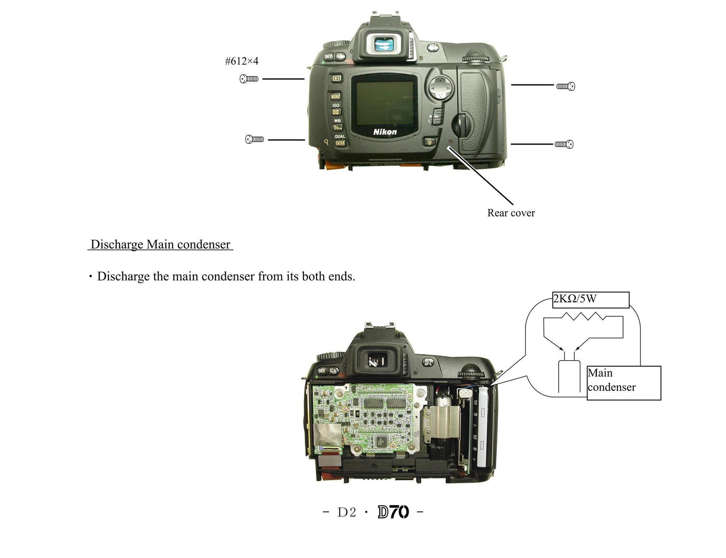 Nikon D70 - VBA10401 Workshop Service Repair Manual