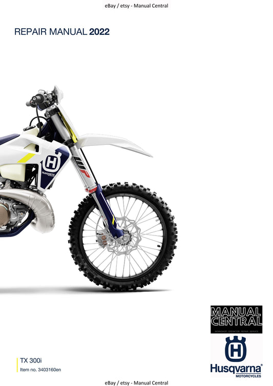 Husqvarna 2022 - TX 300i - Service Workshop Repair Manual