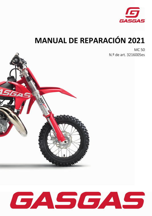 Spanish Language - Gasgas 2021 - MC 50 - Manual de Reparacion